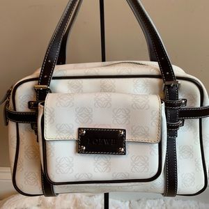 Loewe Canvas Boston Bag